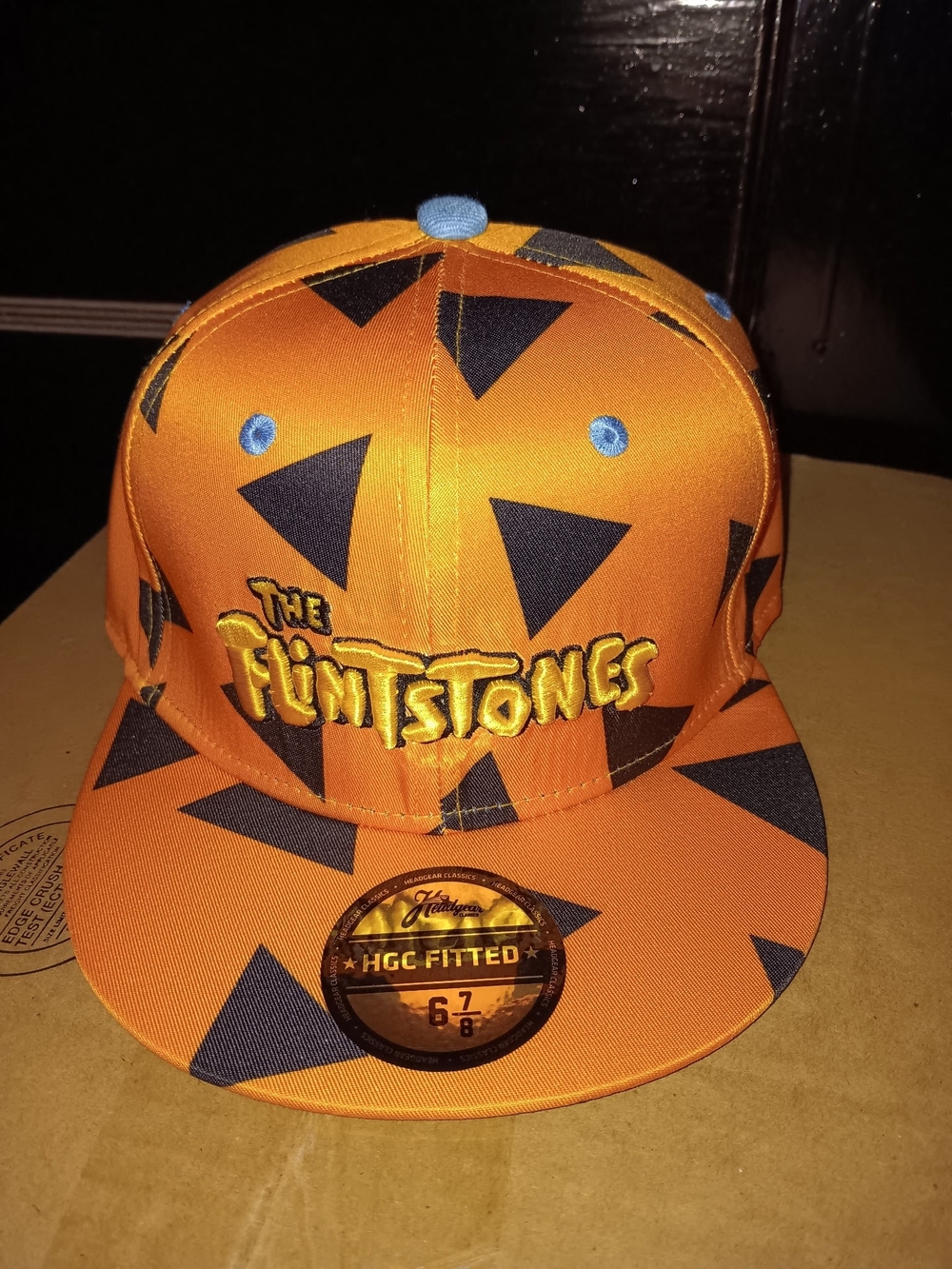 The Flintstones Orange Tri-Print Fitted Hat